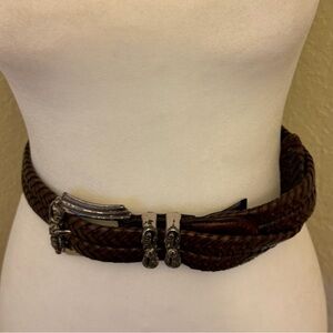 Brighton Leather Belt Silver Buckle